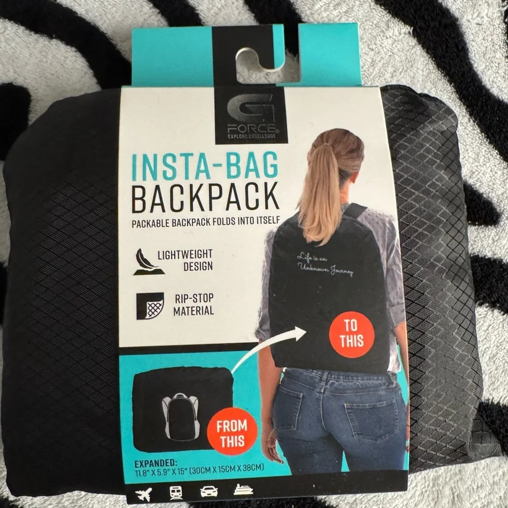G-Force Insta-Bag Backpack - Black